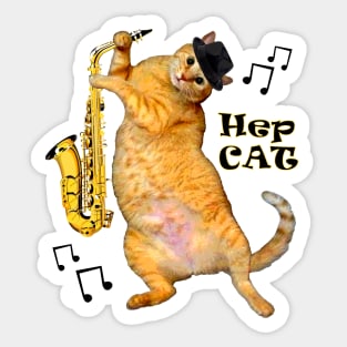 Hep Cat Sticker